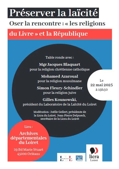 Préserver la laïcité : Oser la rencontre « les religions du Livre » et la République