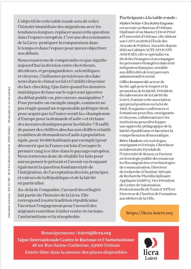 Questions migratoires et Laïcité